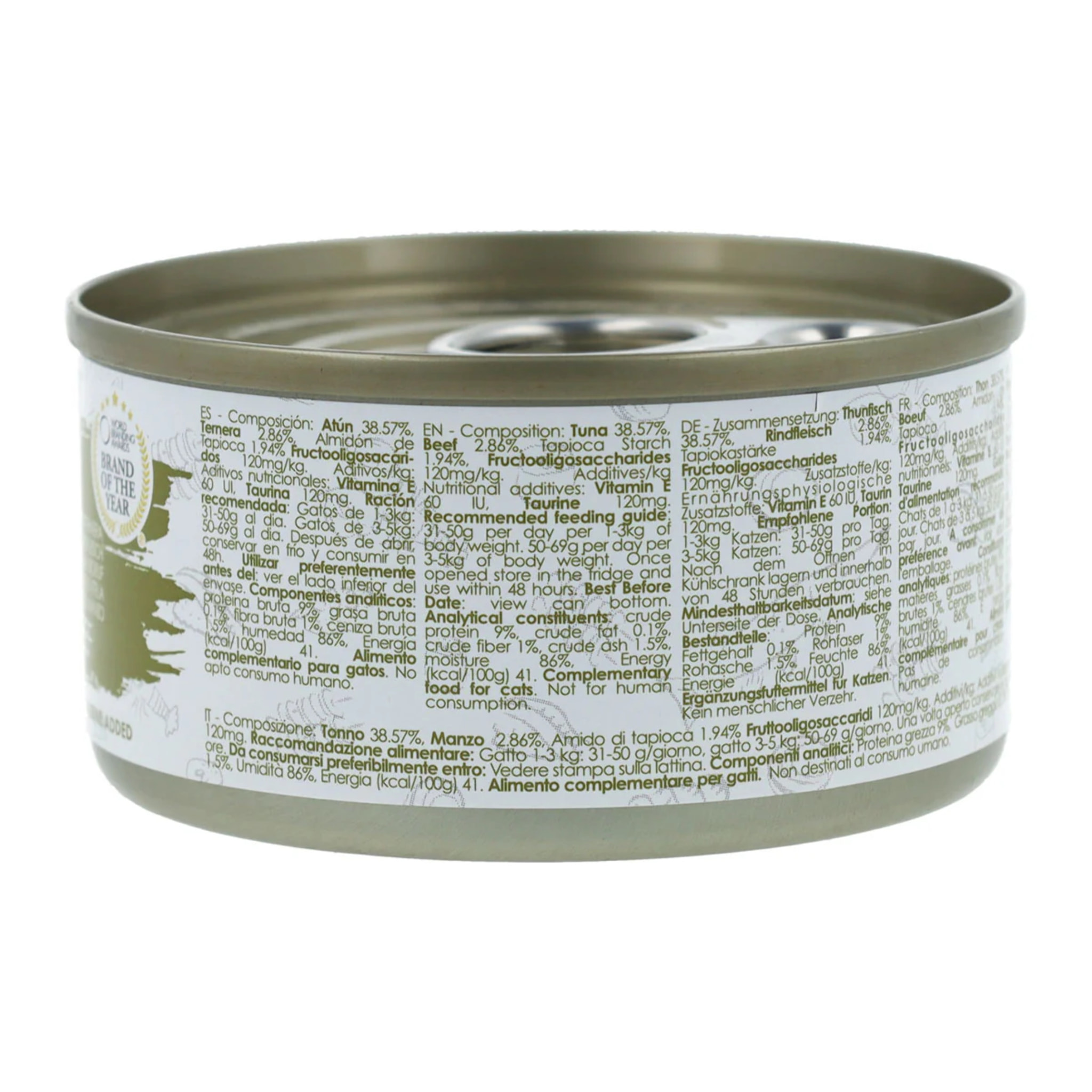 Kit Cat Lata Gravy - Atún & Ternera 70 g Comida húmeda para gatos en salsa