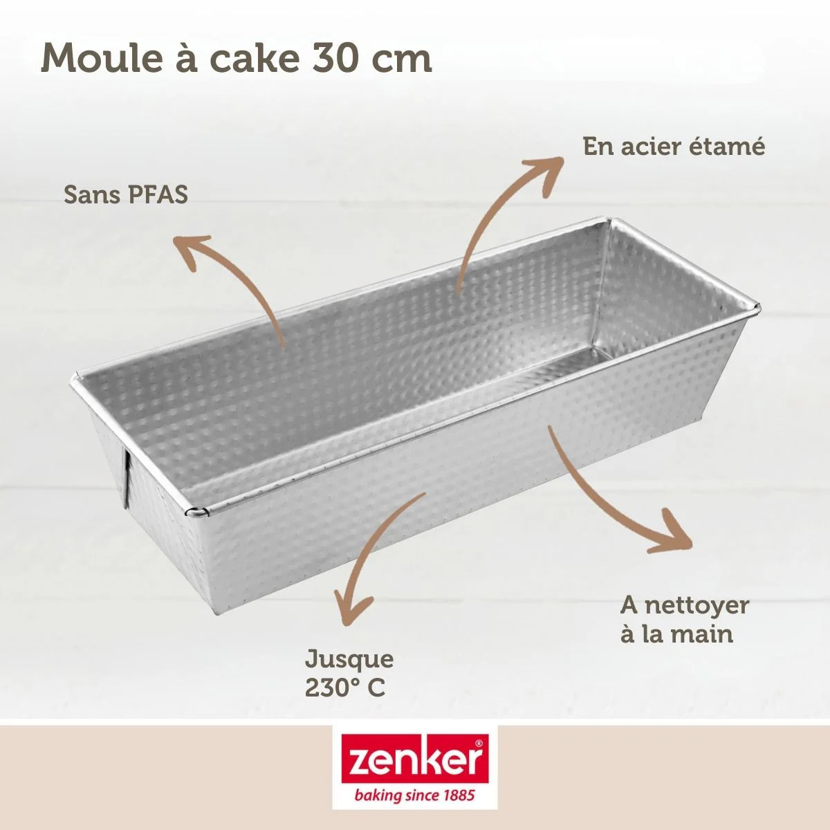 Moule à cake Zenker Silver