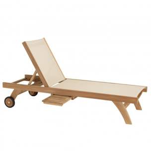 HARRIS - Bain de soleil textilène couleur beige