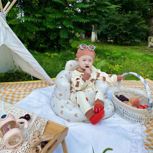 Sedia gonfiabile per neonati, design orsetto.