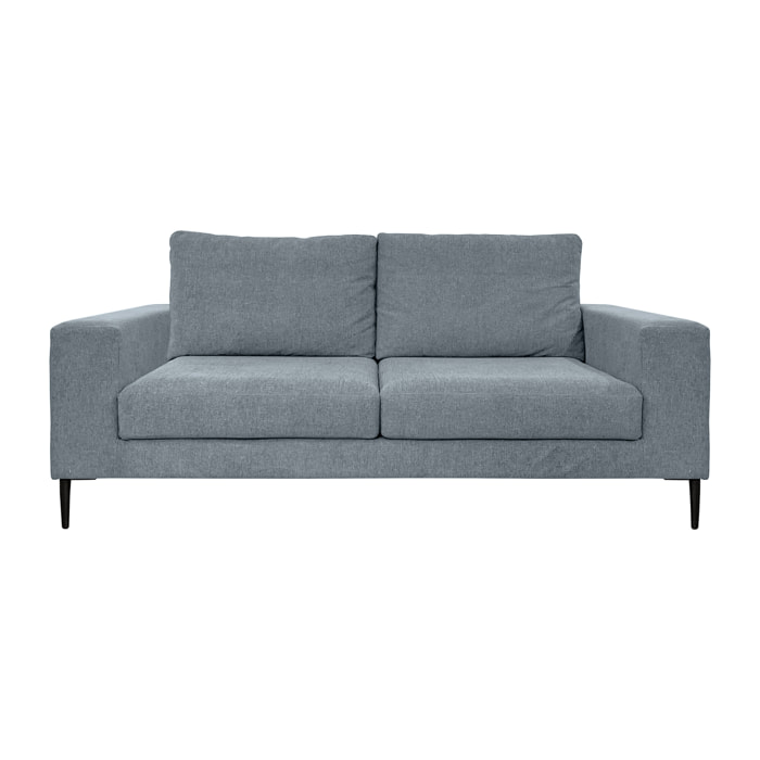 Canapé 3 pl SAMBRE 191 cm fixe tissu Grey - 100% déhoussable - Fab. France