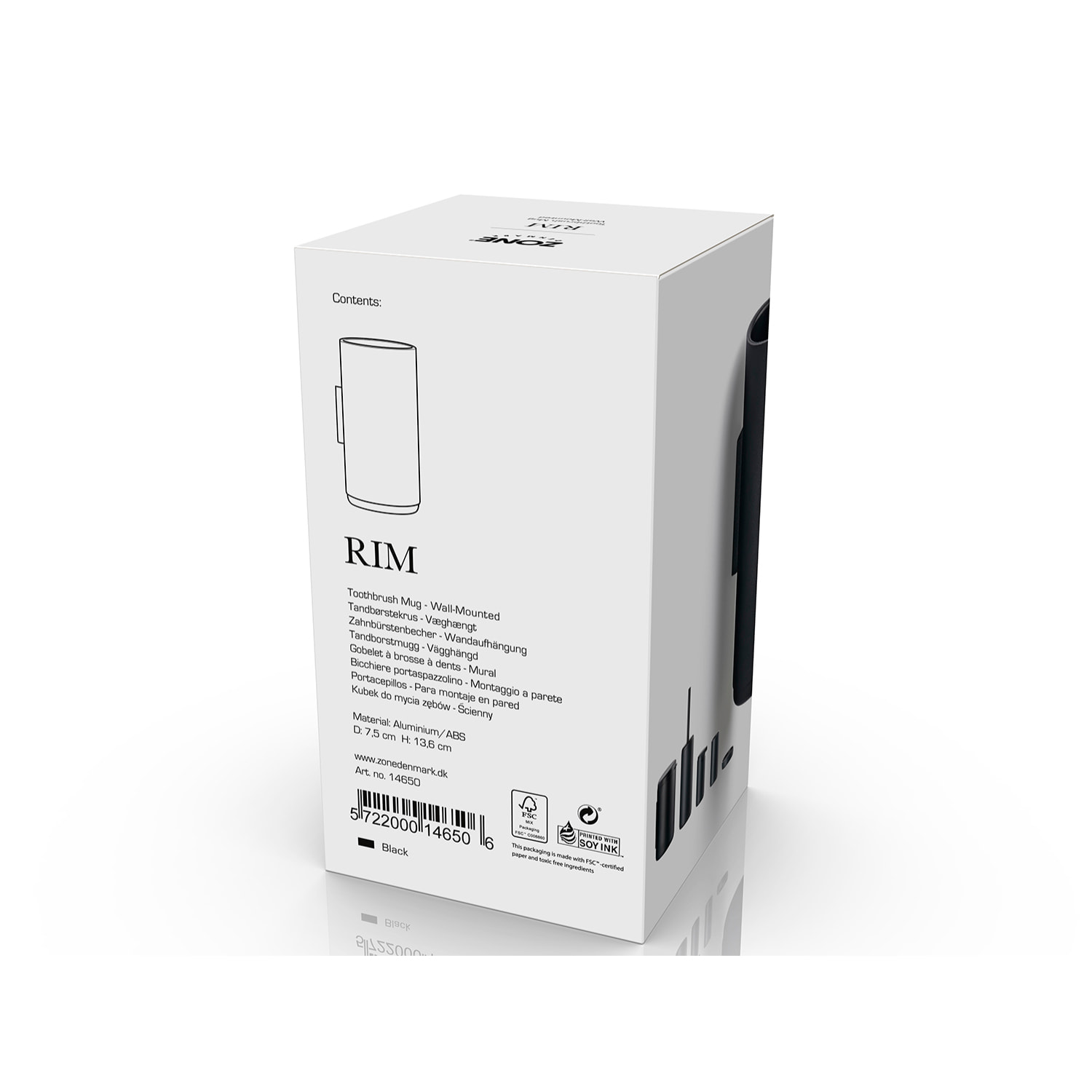 Verre à dents à accrocher Rim