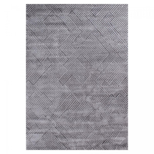 Tapis salon et chambre tissé motif géométrique DELU