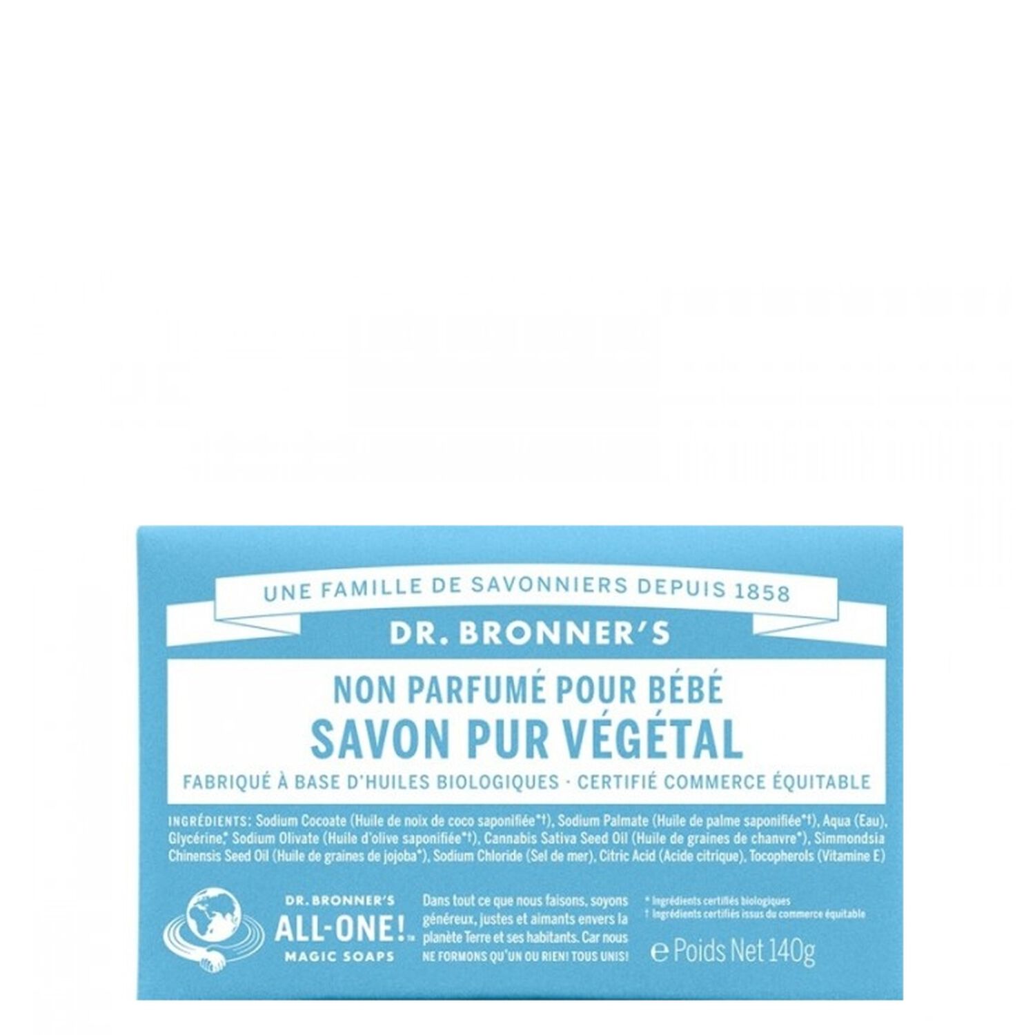 Savon Solide - Non Parfumé 140 g
