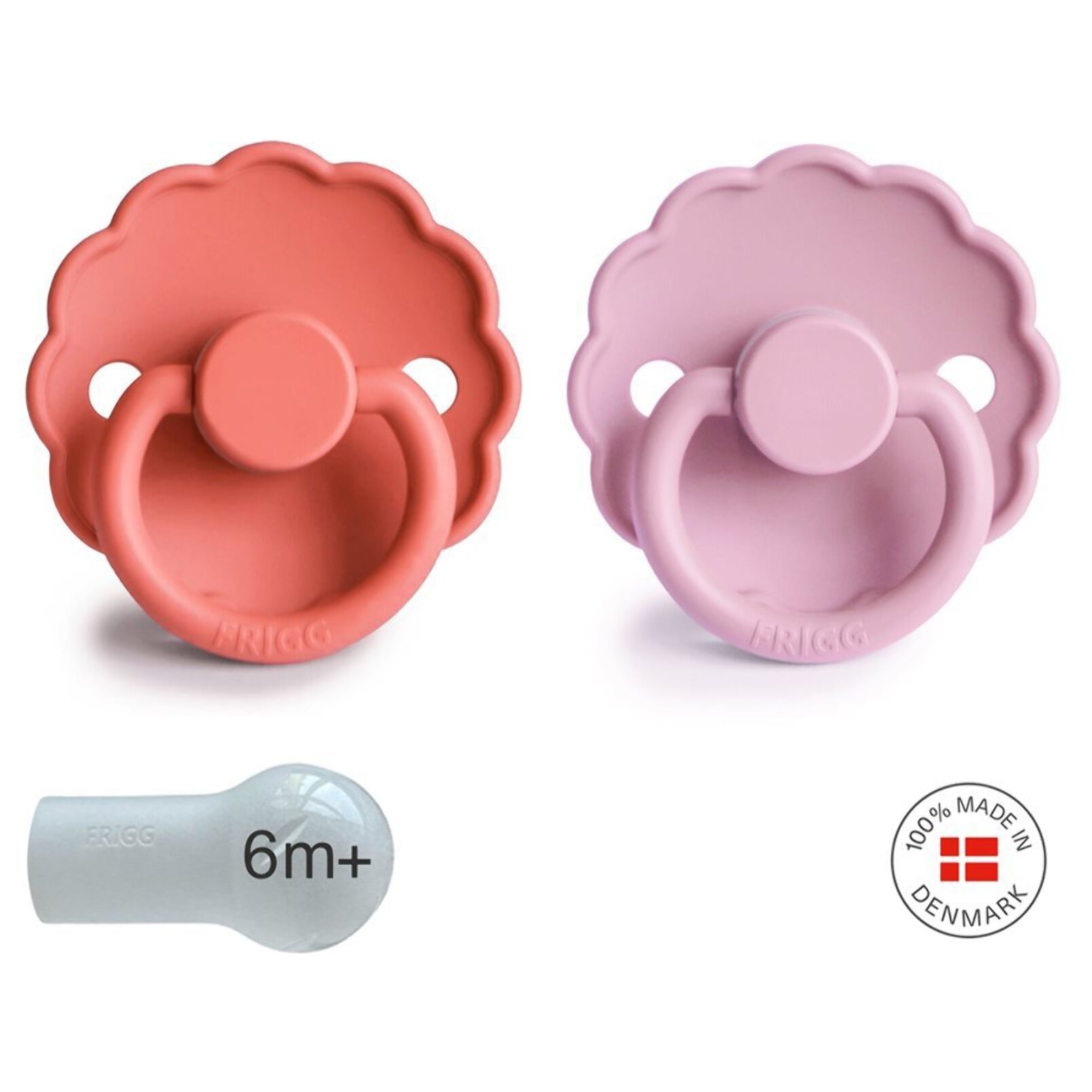 Frigg Pack 2 Chupetes Block Silicona Daisy