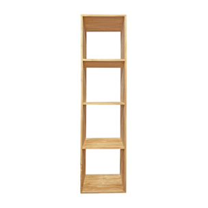 Etagère 4 cases cubes de rangement 182 x 47 cm bois de teck massif - ROMA