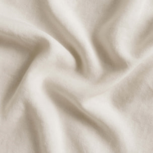 Naturals - Funda Nórdica Lisa - Cierre con botones - 100% Algodón - Incluye 1/2 Fundas de Almohada - Blanco Óptico