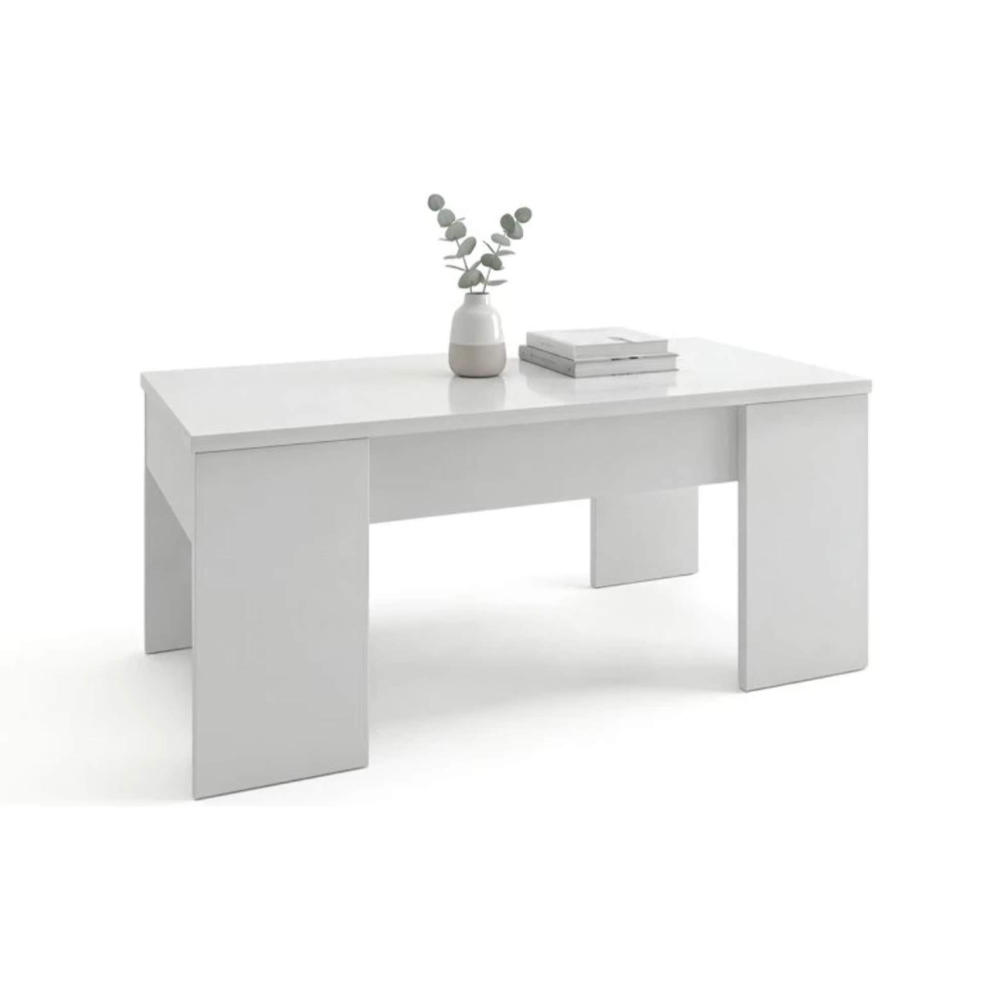 Mesa de centro elevable Vita Blanco Artik (Blanco Mate)