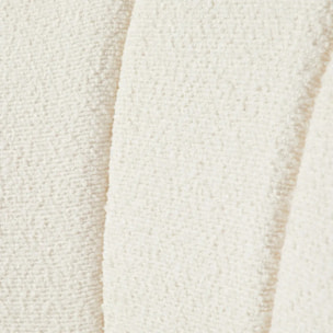 Fauteuil "Naova" bouclette blanc