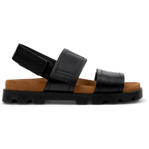 Sandalias - CAMPER Brutus Sandal - Negro - Cuero liso