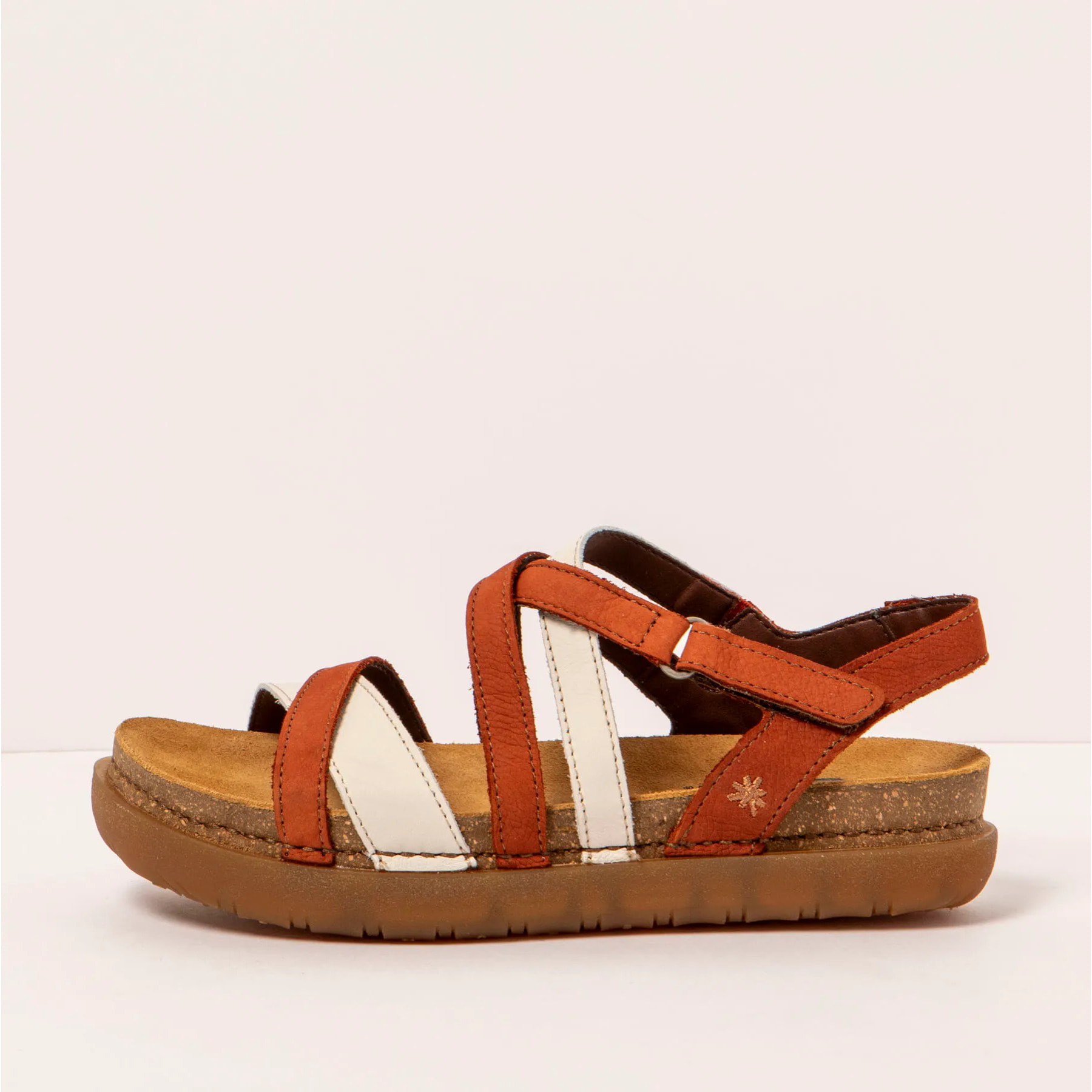 Sandalias 1714 MULTI D.ORANGE-CREAM /RHODES color D.orange-cream