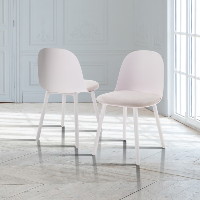 Tomasucci Lot de 4 Chaises JADE BLANCHE