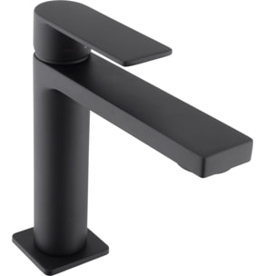 B-Way set mitigeur lavabo + mitigeur cuisine Ceramia Timeless acier inoxydable, douchette extractible, noir mat (SATTMLBM271)