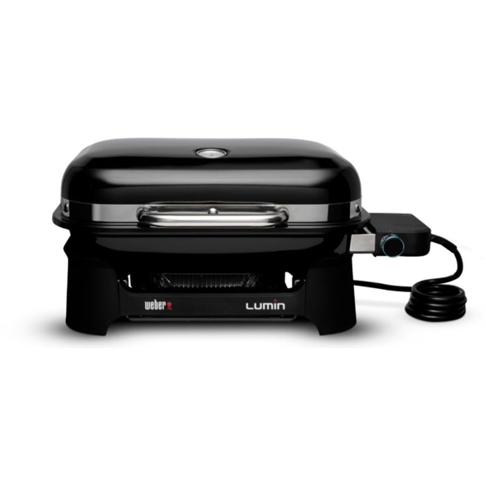 Barbecue électrique WEBER Lumin Compact Black à poser, 43x28 cm