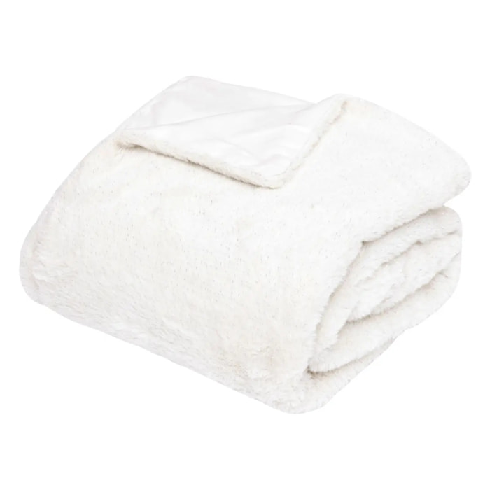 PLAID FOUR TILDE BLANC 130X180