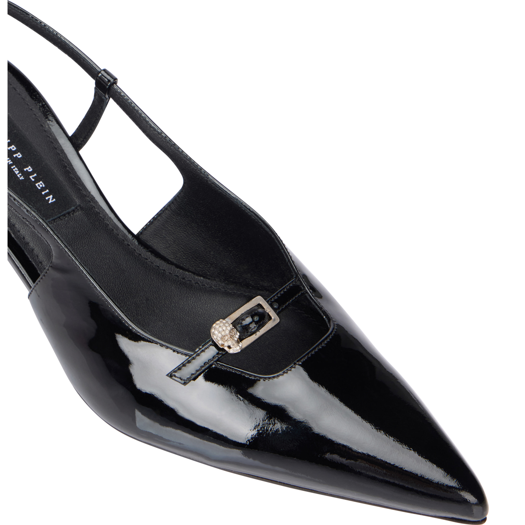 PHILIPP PLEIN Slingback Low Heels SKULL