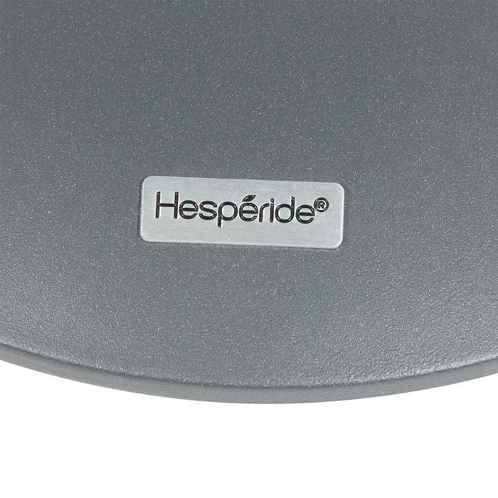 Table d'appoint de jardin Soletia 40x40x50cm gris graphite