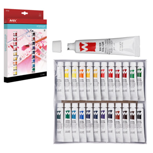 PITTURA ACQUA 24 TUBI x 12 ml