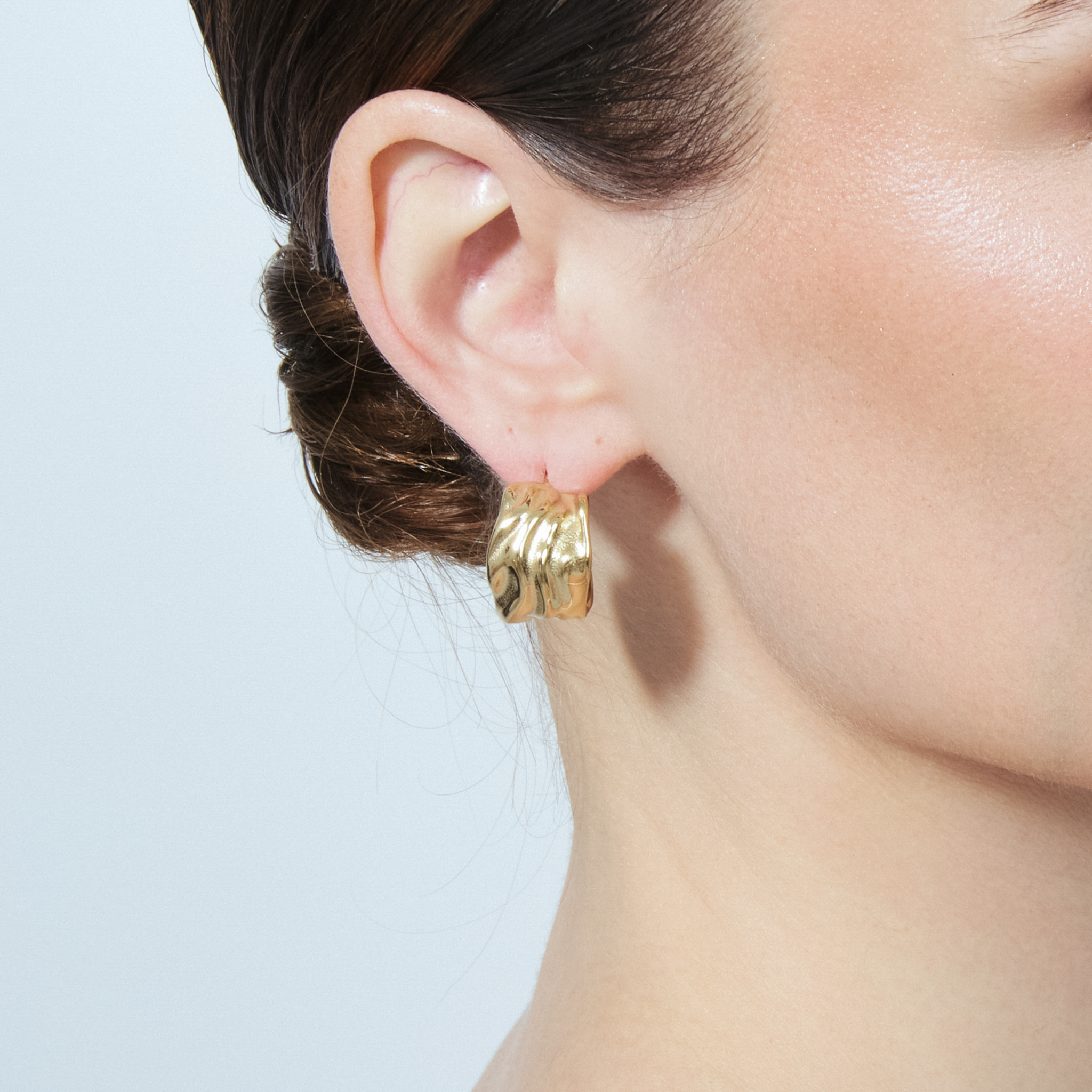 Pendientes Deurisk acabado oro amarillo 18k