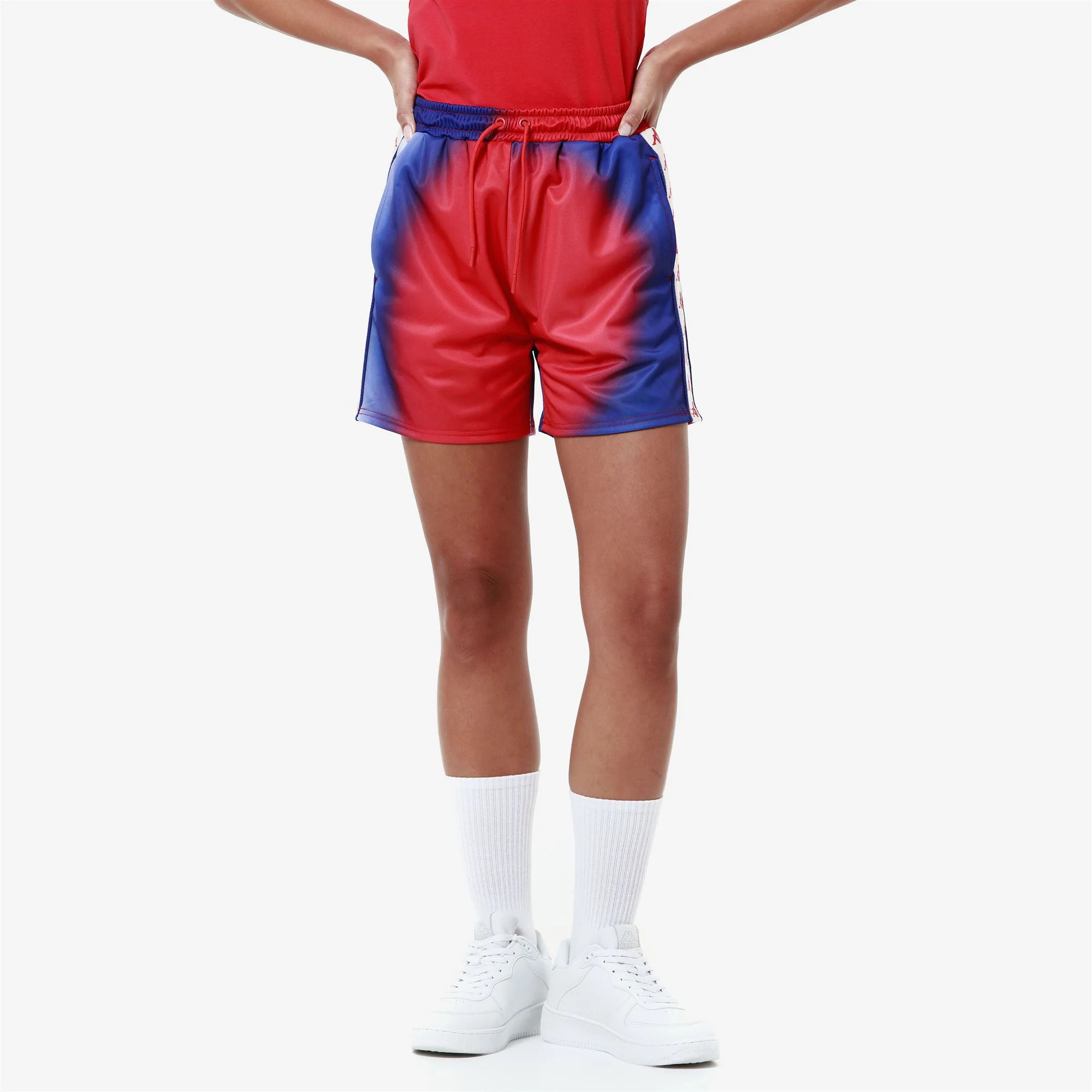 Kappa - Pantaloncini Donna Rosso - 222 BANDA SACHA 2 GRAPHIK
