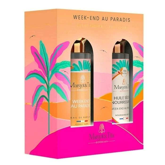 Week-End Au Paradis - Coffret Huile Séche 30 ml et Parfum 30 ml