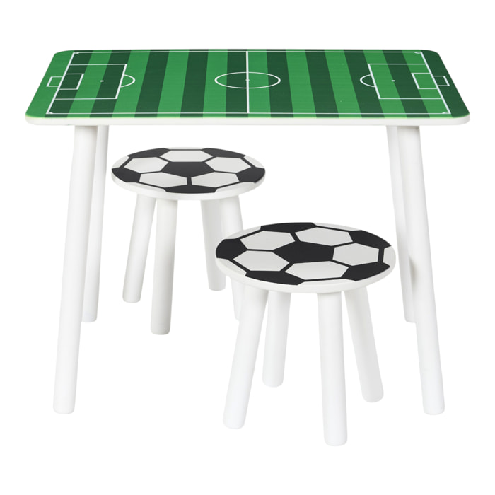 TABLE ET 2 TABOURETS FOOT