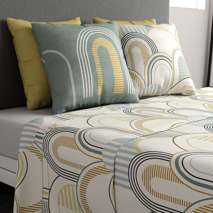 Parure De Drap 3pcs avec Drap housse Bonnet:25cm 100%coton 57fils ColizÉ