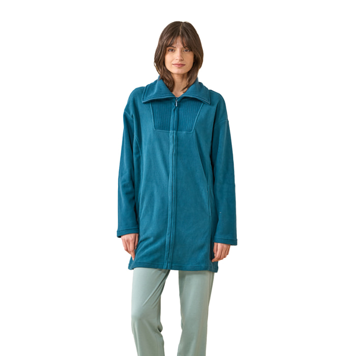 Vestaglia donna micropile articolo zaffiro. Noidinotte