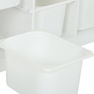Meuble de rangement pour enfant décor bois 6 bacs de rangement SORA