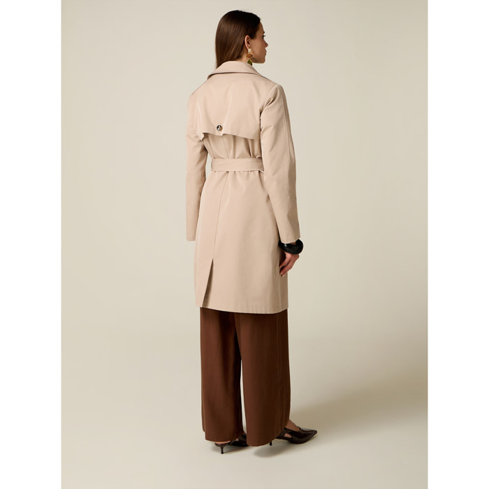 Oltre - Trench doppiopetto con cintura - Beige