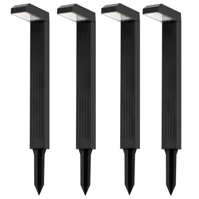 4 Potelet solaire à piquer TORLY H49CM