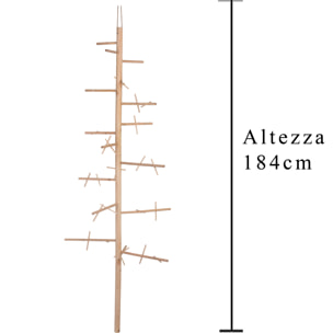 Albero Esposto Da Appendere. Altezza 184 Cm - Pezzi 1 - 66X184X68cm - Colore: Altro - Bianchi Dino - Articoli Natalizi