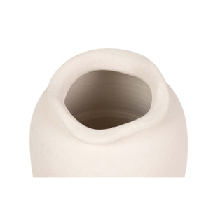 Florero Ceramica Beige 28x28x60 Cm