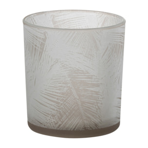 J-Line photophore Feuilles - verre - beige - small - 6 pcs