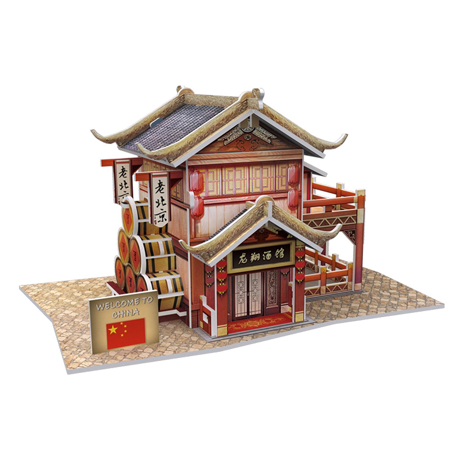 Puzzle 3D WORLD STYLE CHINA ORIENTAL TABERNA DEL DRAGÓN tradicional