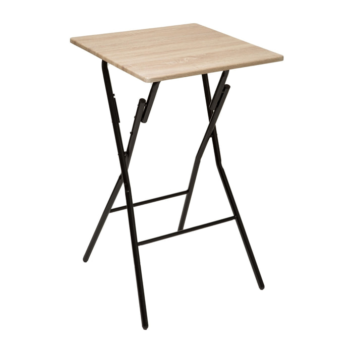 Mesa de bar plegable de madera