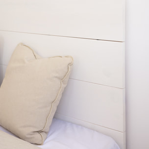 Tête de lit en bois massif blanc en différentes tailles