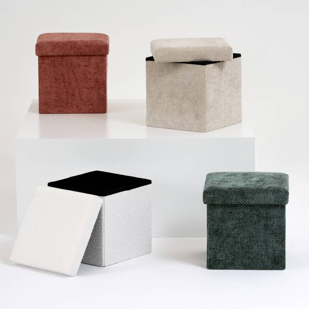 Pouf Mix'n Modul pliable 31x31cm terracotta