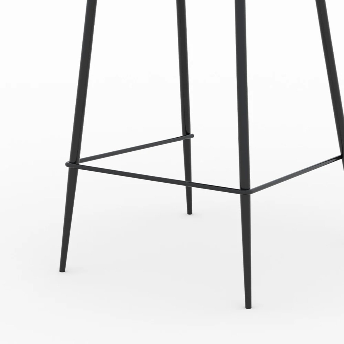 Lot de 2 chaises pour îlot central en tissu jaune 65 cm - Pirata