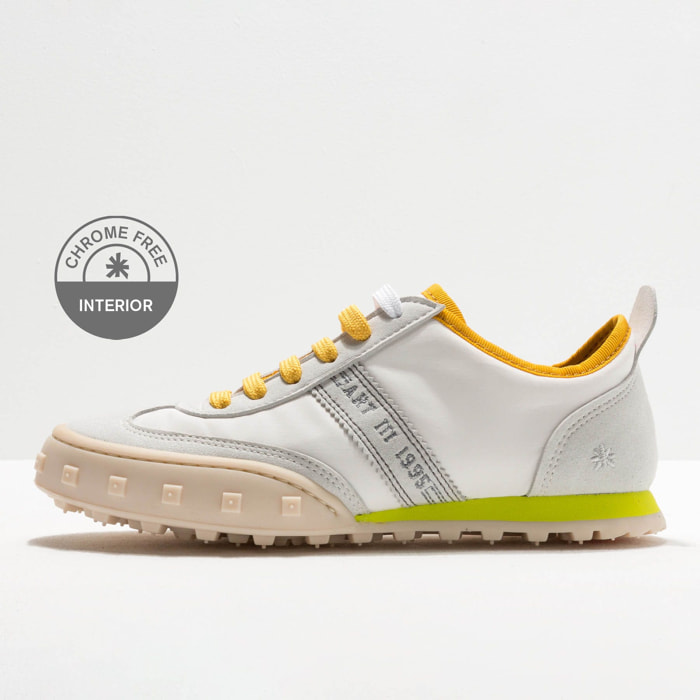 Zapatos 1109 NYLON WHITE-PISTACHO/CROSS SKY color White-pistacho