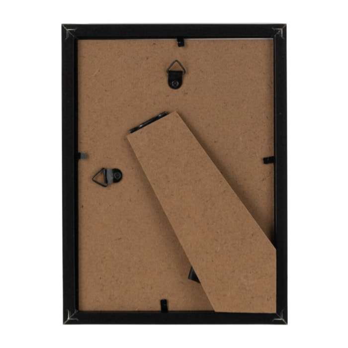 J-Line cadre photo Basic - bois - noir - small - 2 pièces