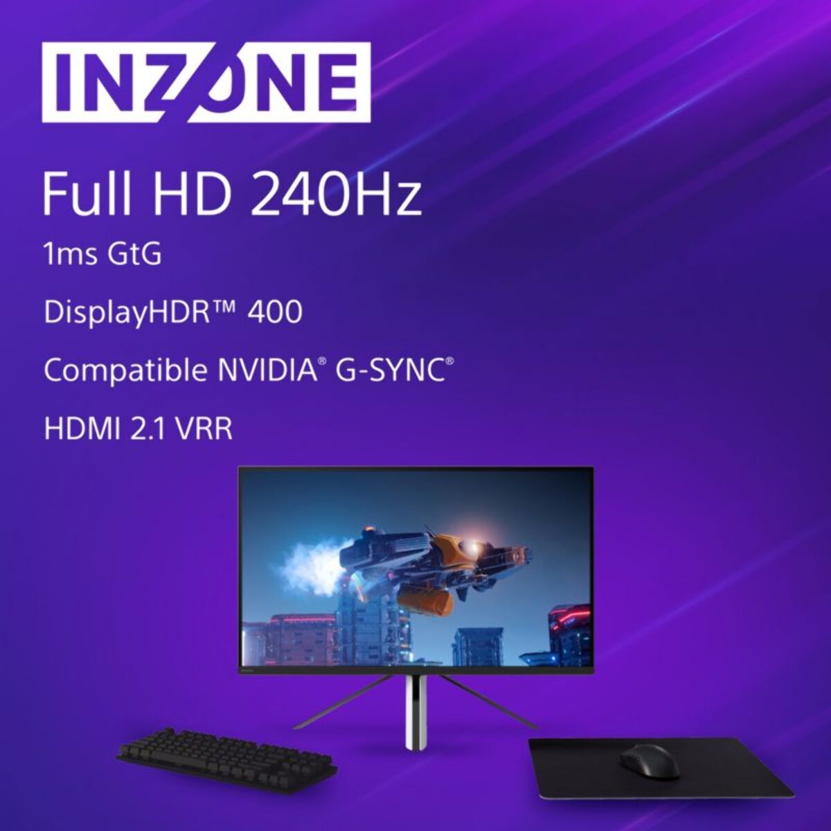 Ecran PC Gamer SONY INZONE M3 27'' Full HD