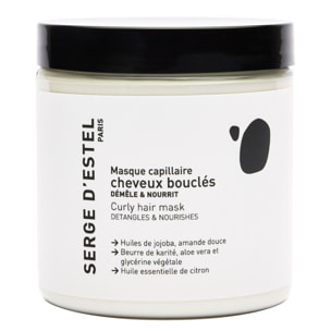 Cheveux Bouclés - Masque Démêlant et Nourissant pour Cheveux Bouclés