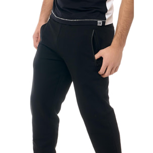 Pantalón deportivo de hombre Leone B&W con bolsillos con cremallera