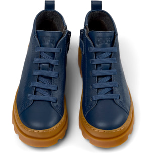 Botines - CAMPER Brutus - Azul - Cuero liso