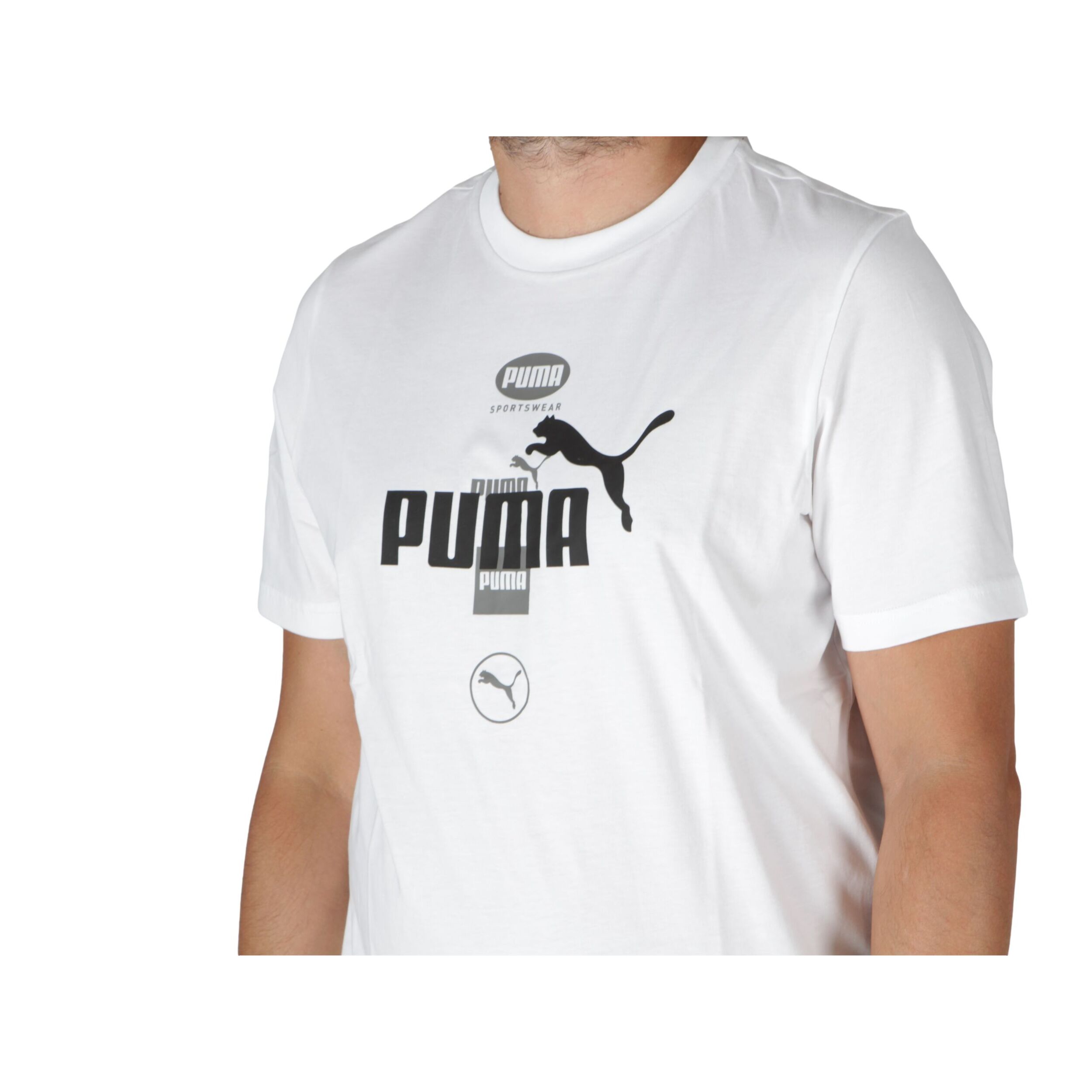 T-Shirt Puma Power Graphic T Bianco