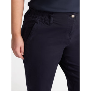 Fiorella Rubino - Pantaloni balloon in cotone - Blu