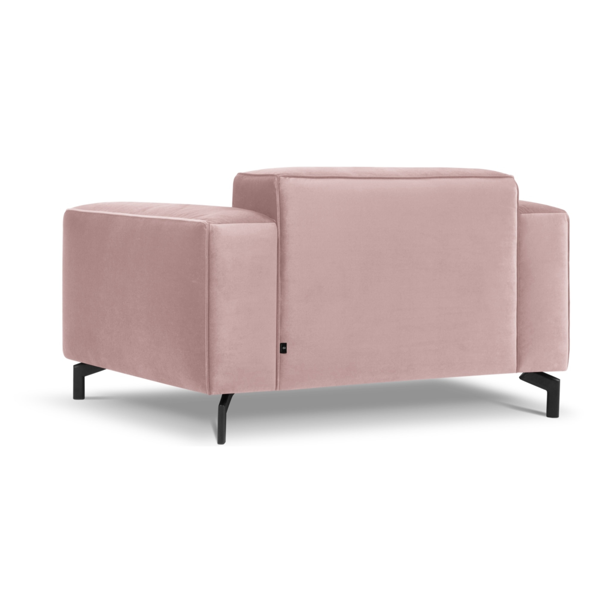 Fauteuil xl "Paradis" en velours rose