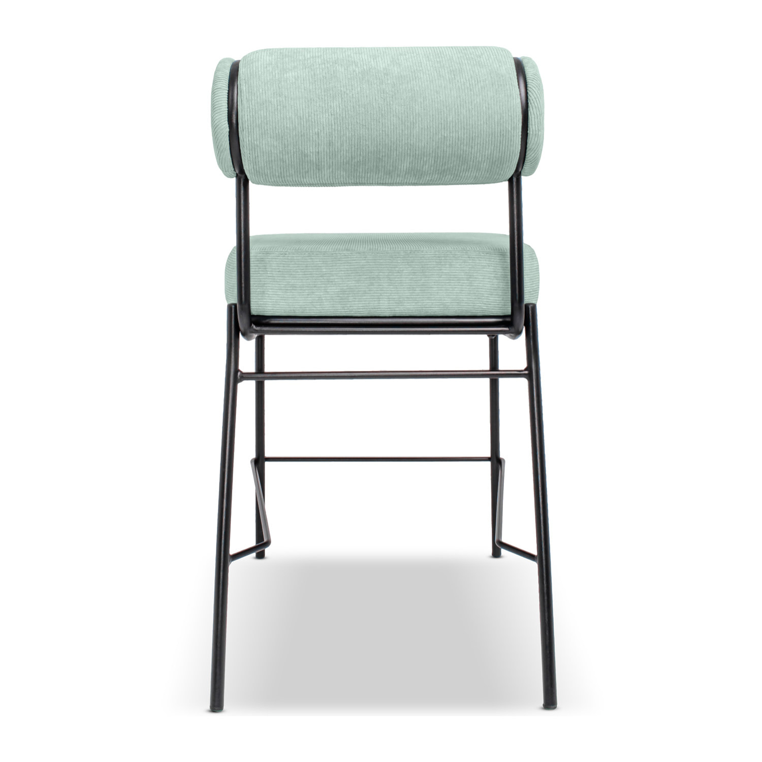 Sapporo - Set di 2 sgabelli di design in metallo e velluto a coste