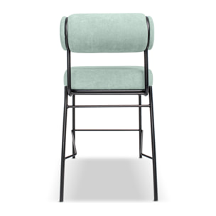 Sapporo - Set di 2 sgabelli di design in metallo e velluto a coste